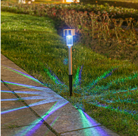 Lampe solaire LED à piquet, étanche, pour jardin, allée, pelouse, cour, décoration extérieure