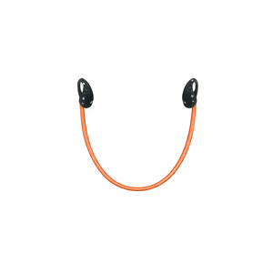 CJEJ2415311 Écouteurs sans fil à tour de cou Bluetooth V4.1 résistants à la transpiration, 8 heures d'autonomie avec micro et lumière LED orange - Product Image 1