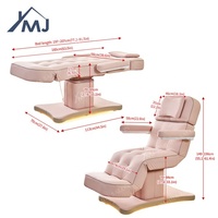 Fauteuil de Soin Cosmétique, Table de Massage Facial, Lit de Beauté Électrique pour Salon, Tatouage et Extensions de Cils