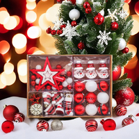 L'usine est bon marché chaud coffret cadeau de Noël étoile peinte dessus d'arbre et ornements suspendus boule décoration d'arbre de Noël