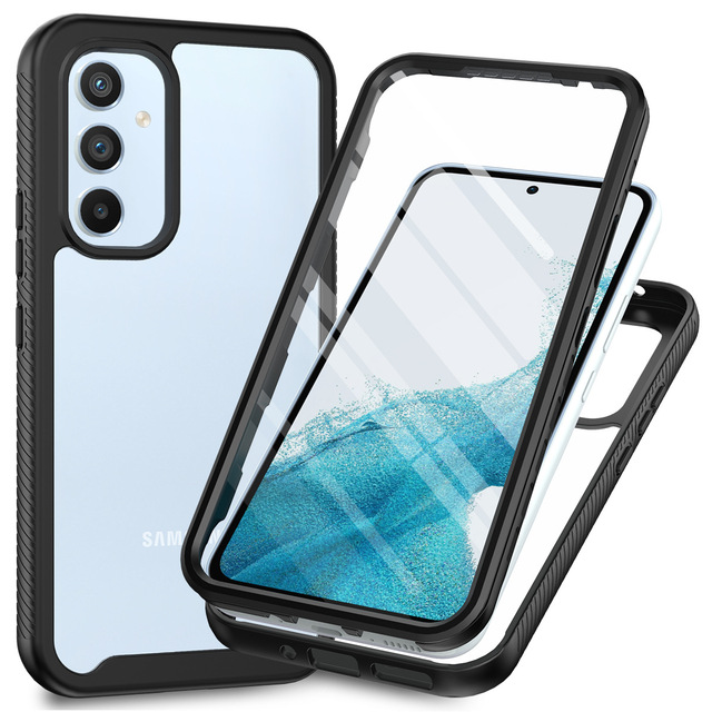 Heavy Duty Rugged 360 Full Body With Screen Protector PC TPU Phone Case for Samsung A16 A26 A34 A36 A54 A56 Ultra S24 FE S25 S26