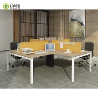 Pieds de bureau en métal Table de bureau en forme de T Mobilier de bureau moderne pour deux