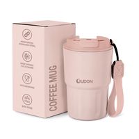 Bouteille isotherme sous vide en acier inoxydable 300ml/400ml/600ml, sans BPA, anti-fuite, avec paille, pour café et eau