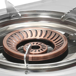 Cuisinière à <span class=keywords><strong>gaz</strong></span> portable 3 brûleurs en acier inoxydable de haute qualité avec têtes de brûleur en fonte pour usage domestique et en camping-car, idéale pour le marché du Moyen-Orient - Product Image 5