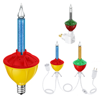 9 Lumières de Nuit Traditionnelles Multicolores à Bulles, à Brancher, Certifiées UL, Idéales pour les Fêtes de Noël, Éclairage de Chambre, Idée Cadeau