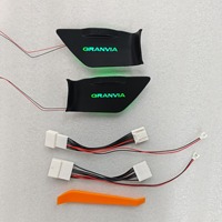 Pour Toyota Sienna Grivia LED RGB chassant la lampe de bol de porte intérieure de voiture facile à installer Kit de lumières ambiantes intérieures automatiques