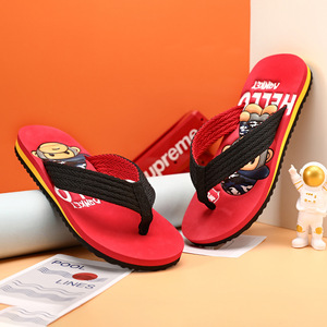 รองเท้าแตะผู้ชาย EVA พื้นนุ่มกันลื่นรองเท้าแตะชายหาดฤดูร้อนรองเท้ากลางแจ้งสีฟ้าสีส้มดีไซน์ขนาด 40 41 42 43 44 45 - Product Image 3