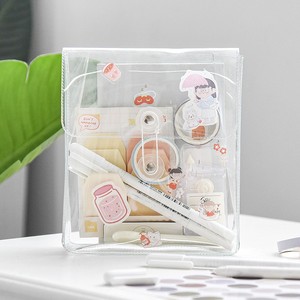 Mode ins sac de <span class=keywords><strong>rangement</strong></span> transparent PVC wrap soins de la peau étanche pratique main billet information sac de <span class=keywords><strong>rangement</strong></span> - Product Image 2