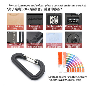 Mosquetón de plástico de 19 mm para mochila de exterior, camping, llavero, gancho para colgar bolsos - Product Image 3