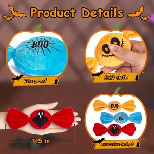 Alta calidad rojo azul naranja poliéster nuevo Halloween caramelo Catnip gato juguete con Catnip - Product Image 2