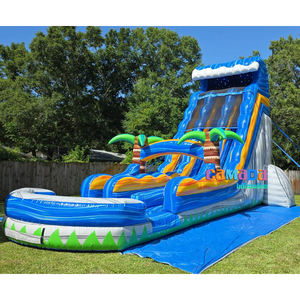 Tobogán Acuático Inflable Gigante de PVC Resistente para Exteriores, Comercial, con <span class=keywords><strong>Piscina</strong></span> <span class=keywords><strong>Desmontable</strong></span> para Jardín, a Precio Económico - Product Image 2