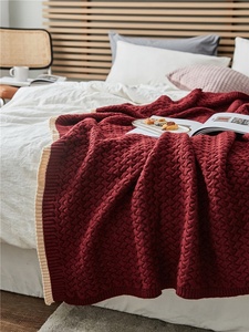 Couverture pour bébé <span class=keywords><strong>en</strong></span> <span class=keywords><strong>laine</strong></span> mérinos épaisse tricotée avec fil mélangé de <span class=keywords><strong>laine</strong></span> rlk - Product Image 4