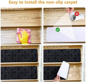Nouveau style de marchepieds autocollants antidérapants en <span class=keywords><strong>tapis</strong></span> <span class=keywords><strong>pour</strong></span> intérieur et extérieur, <span class=keywords><strong>tapis</strong></span> de sol <span class=keywords><strong>pour</strong></span> escaliers en bois et plateformes d'atterrissage - Product Image 6