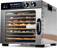Groothandel 8-laags voedseldehydrator voor thuisgebruik, 600W, verwarmbaar, voedselveilige 304 roestvrijstalen bak, mini voedseldehydrator machine voor thuis