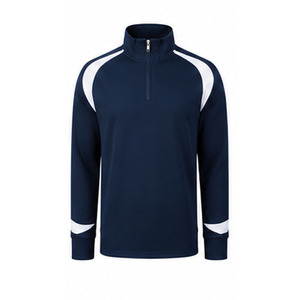 Maillot de football personnalisé imprimé sur le devant pour homme, manches longues, quart de zip, respirant, grande taille, haut d'entraînement de football de haute qualité - Product Image 1