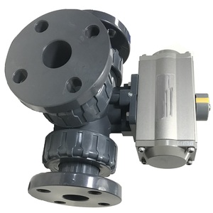 Válvula de Retención Neumática de 3 Vías PP con Conexión de 3 Piezas y Extremo Bridado para Gases Petroquímicos, Estructura OEM C-Way, Precio Directo - Product Image 2