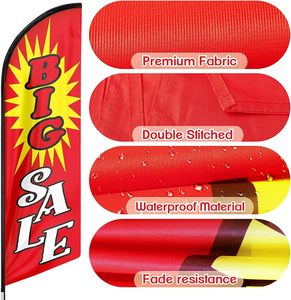 Grande Offerta Bandiera a Vela <span class=keywords><strong>da</strong></span> Spiaggia, Stampa Digitale Personalizzata su Poliestere, Asta in Alluminio, Picchetto <span class=keywords><strong>da</strong></span> Terra, Portatile - Product Image 6