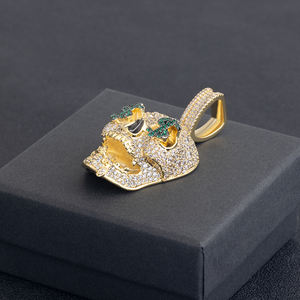 Moda creativa Labubu colgante collar moda circón personajes de dibujos animados para fiestas bodas regalos-Hecho de latón - Product Image 2