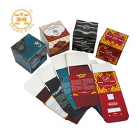 Boîte d'emballage d'encens personnalisée imprimée, boîte en papier gaufré avec feuille d'aluminium, design de luxe écologique pour la promotion de la marque