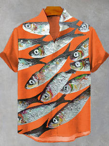 <span class=keywords><strong>Chemise</strong></span> à manches courtes pour <span class=keywords><strong>homme</strong></span>, respirante, ample, été 2024, polyester, plage, taille européenne, usine - Product Image 6