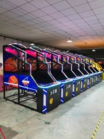 Machine de tir en salle pliable, machine de basket-ball à pièces, jeu d'arcade de basket-ball
