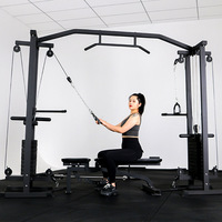Banc de musculation multifonctionnel avec barre de traction pour salle de sport commerciale, équipement de musculation pour la musculation à domicile, en acier