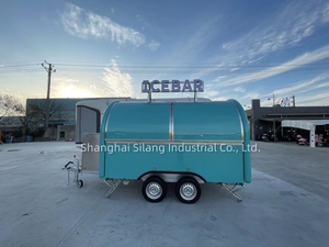 MAI <span class=keywords><strong>CHE</strong></span>-Remolque de comida rápida, carrito de comida, bar de hielo, azul cielo, personalizado - Product Image 2