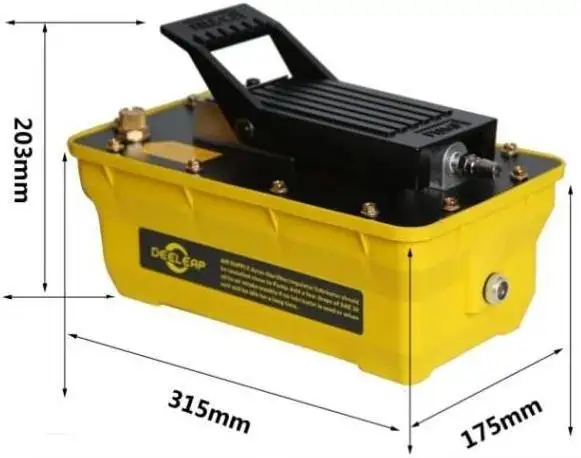 Không khí điều khiển áp lực cao chân bàn đạp không khí thủy lực Jack sử dụng cho cơ thể tự động va chạm máy pas12