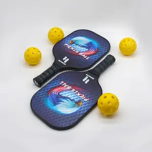 Оптовая продажа, YJ Sports, профессиональный набор лезвий для пиклебола, цветные графитовые лопатки для пиклебола