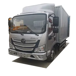 Foton diesel type 4x2 mini van truck 3.5 tons loading capacity with goods delivery box 3.8m van light truck