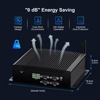 Mini PC Industrial Sin Ventilador, Win 11, Core I7-10510U, 16GB RAM, 256GB SSD, Computadora de Escritorio Linux, GPIO, 4K, 3 Pantallas (HD+DP+Tipo-C), 8 USB