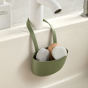 Xinzao Kitchen Sink Hanging <b>Basket</b> Oval Drain Rack <b>Storage</b> Organizer For Bathroom Or Kitchen Use - Product Image 1