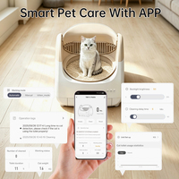 Litière automatique intelligente en plastique pour chat, très vendue, avec nettoyage automatique, facile à nettoyer et contrôle des odeurs, pour plusieurs chats