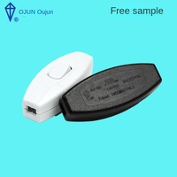 Interrupteur à bascule en ligne Oujun US Standard OJ-315UL pour lampe de table, contrôlé par câble, 3A 125VAC, non intelligent, interrupteur à bouton 305