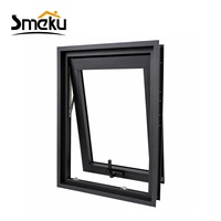 Ventana de Aluminio con Toldo a Precio de Mayoreo, Ventana Abatible Superior Resistente para Proyectos Habitacionales