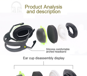 33dB SNR 소음 제거 귀마개 ABS 소재 학습 및 청력 보존을위한 안전 귀 방어기 - Product Image 6