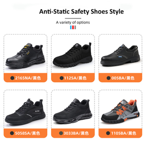 Benzin istasyonu, elektronik fabrikalar için özel Logo mikrofiber deri <span class=keywords><strong>Anti</strong></span> statik su geçirmez güvenlik iş ayakkabısı ayakkabı - Product Image 4
