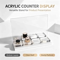 Présentoir cosmétique en acrylique sur mesure pour comptoir, organisateur de maquillage pour magasin de détail, centre commercial, vitrine de produits de beauté