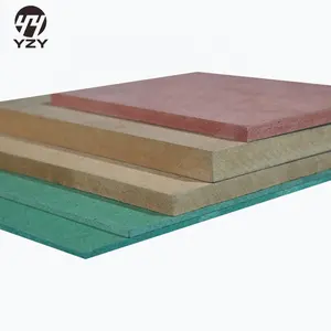 Panel de Mdf laminado de tablero de madera Mdf liso de 10mm de espesor de China