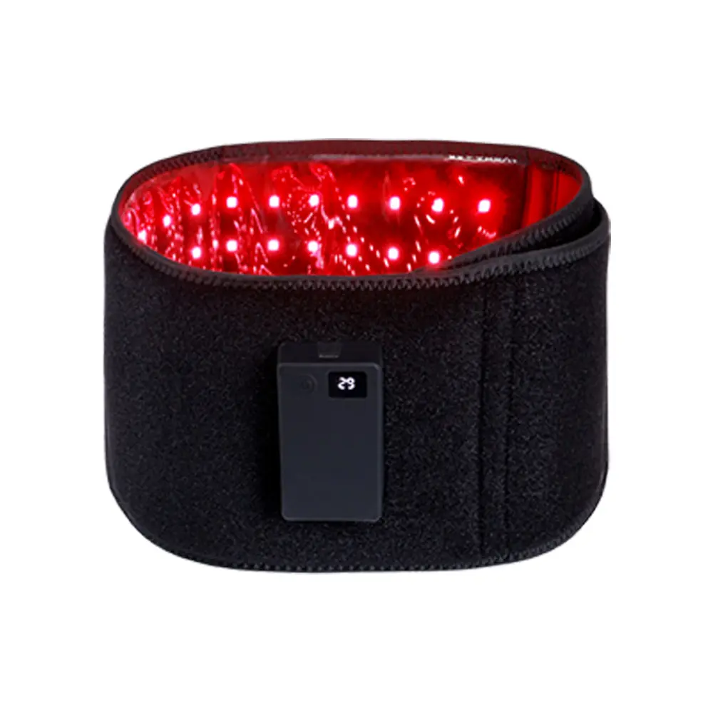 OEM/Odm Led Ceinture de Thérapie 660nm 850nm Rouge Infrarouge Soulagement de la Douleur Infrarouge Rechargeable Ceinture de Thérapie par la Lumière Rouge Avec Power Bank