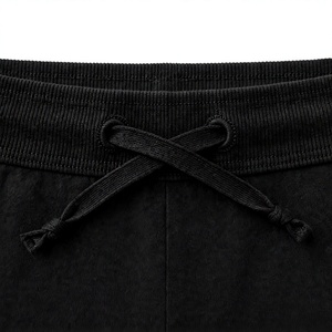 Conjunto de Sudadera y Pantalones Cortos de Felpa de Algodón de 300-470GSM, Personalizado con Logotipo Bordado en la Parte Delantera, de Invierno, de 2 Piezas, Cuello Redondo, Talla Grande - Product Image 4