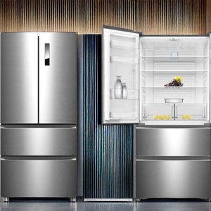Refrigerador con Congelador Inferior de Puerta <span class=keywords><strong>Francesa</strong></span>, Refrigerador Sin Escarcha, Refrigerador Multiusos de Acero Inoxidable - Product Image 1