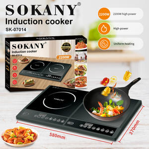 NOUVEAUX produits 2200W <span class=keywords><strong>Power</strong></span> Chord Double Burns Cuiseur à induction industriel de bureau - Product Image 4