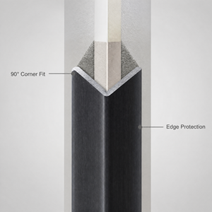 Customized <strong>PVC</strong> Plastic Extrusion 90&deg; <strong>Angle</strong> Profiles with Wood-grain Surface Texture - Product Image 5