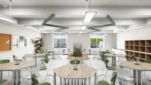 โต๊ะและเก้าอี้นักเรียนมหาวิทยาลัยโต๊ะพับได้ชุดฝึกเก้าอี้สำหรับห้องเรียนพร้อมเก้าอี้โต๊ะห้องสมุดโรงเรียน - Product Image 3