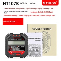 Multifunctional High Accuracy Digital Display Socket Tester Electrician Ground Wire Tester Line Meter Plug Phase Meter Correct