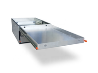 Boîte à outils pour camionnette UTE en aluminium sur mesure, tiroir de rangement, étanche, anti-poussière, extérieur, 2 compartiments, capacité jusqu'à 200L