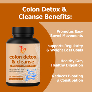 Prix direct usine : Capsules détox et nettoyantes pour le côlon, soulagement des ballonnements intestinaux avec probiotiques, complément alimentaire pour la santé digestive - Product Image 2