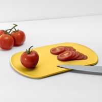Gerecycled Geel Plastic Duurzaam Ondoorzichtig Voedsel 35X22,5 Cm Snijplank Duurzaam Multifunctioneel