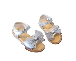Sandales pour filles, chaussures de princesse à semelle souple, sandales à nœuds pour enfants, été - Product Image 1